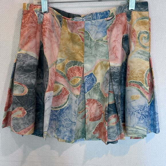 Vtg Lily's of Beverly Hills Matching Tank Top & Pleated Skirt Set M (Sz 12) READ - Picture 9 of 14